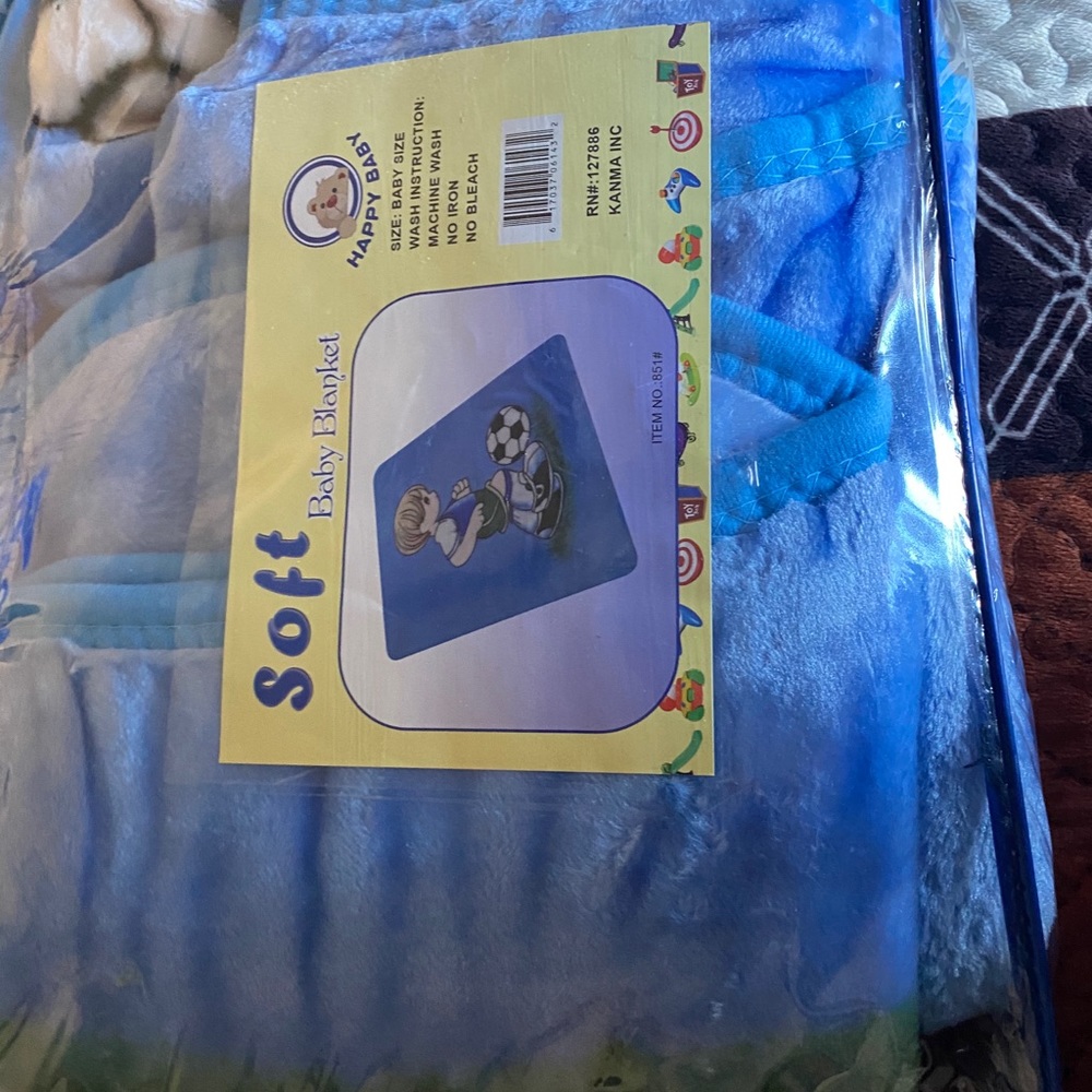 Baby boy blue blanket